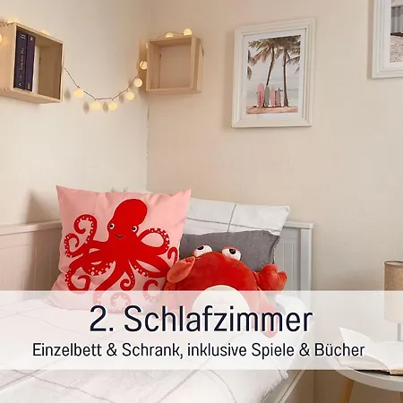 Apartment Gisela Und Franz - Fuer Sonnenuntergangfans - Meerblick - Saisonstrandkorb Inkl Von Mai-mitte Sept Am Naturstrand In 450 M - 3 Einzelbetten - Kueche Mit Spuelmaschine - Wlan - Spiele - Buecher - Minimarkt - Baecker - Restaurants- Indoorspielplat Heiligenhafen