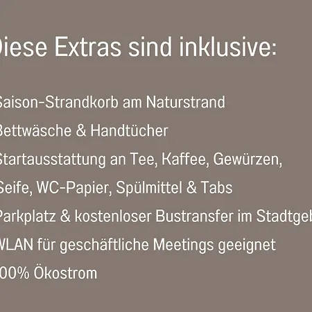 Gisela Und Franz - Fuer Sonnenuntergangfans - Meerblick - Saisonstrandkorb Inkl Von Mai-mitte Sept Am Naturstrand In 450 M - 3 Einzelbetten - Kueche Mit Spuelmaschine - Wlan - Spiele - Buecher - Minimarkt - Baecker - Restaurants- Indoorspielplat Apartment Heiligenhafen